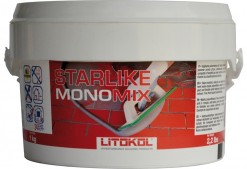 фото: Litokol Starlike Monomix (Литокол Старлайк Мономикс), № С470, белая - Полиуретановый затирочный состав для плитки.