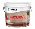 фото: Teknos Natura 15 (Текнос Натура 15) - Лак для дерева, полуматовый. 