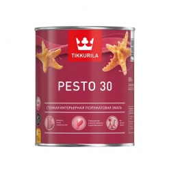 фото: Tikkurila Euro Pesto 30 (Тиккурила Евро Песто 30), База А — Алкидная эмаль,полуматовая.