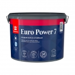 фото: Tikkurila Euro Power 7, 9л, краска моющаяся для стен и потолков, матовая, база А