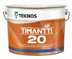 фото: Teknos Timantti 20 (Тeкнос Тимантти 20), База РМ1 — Интерьерная краска для стен и потолков, полуматовая. 