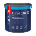 фото: Tikkurila Euro Extra 20, 2.7л, краска для влажных помещений, полуматовая, база А