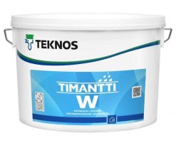 фото: Teknos Timantti W (Текнос Тимантти) — Водоразбавляемая грунтовка для стен и потолков.
