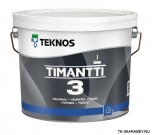 фото: Teknos Timantti 3 (Текнос Тимантти 3) — Водоразбавляемая акрилатная грунтовочная краска для потолков.