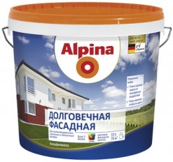 фото: Alpina (Альпина Долговечная) - Фасадная краска для наружных работ,матовая (10л)