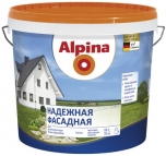 фото: Alpina (Альпина Надежная) - Краска фасадная,матовая (10л) 