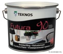 фото: Teknos Futura 90 (Текнос Футура 90), База PM1 —  Полностью глянцевая желеобразная уретано-алкидная краска.