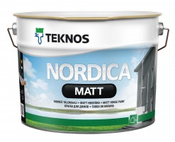 фото: Teknos Nordica Matt (Текнос Нордика Матт), база PM1 9л - Краска для дерева.
